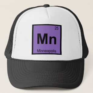 Mn - Minneapolis Minnesota Chemistry City Symbol Trucker Pet