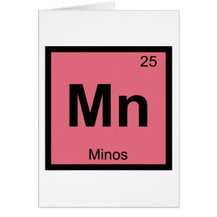 Mn - Minos Grieks scheikunde periodiek systeem sym
