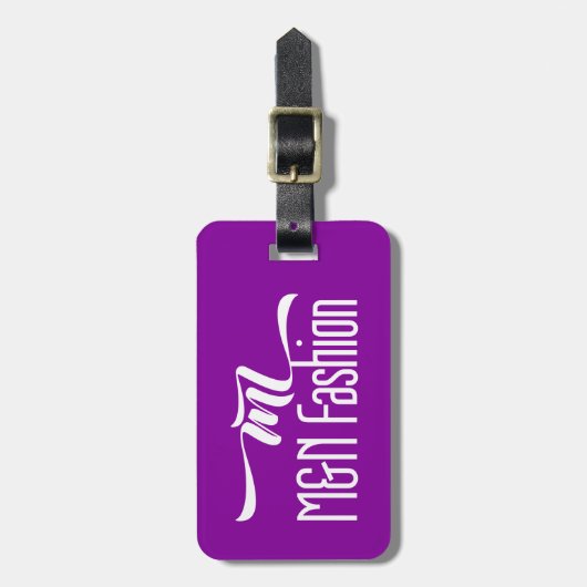 MN-Mode - Paars Bagagelabel (Voorkant verticaal)