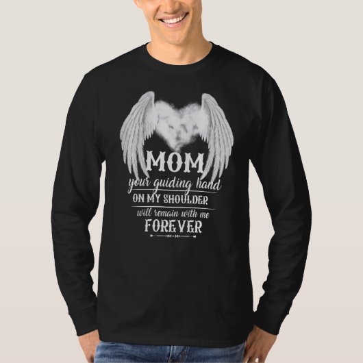 M'n moeder heeft de hand op m'n schouder. t-shirt (Voorkant)