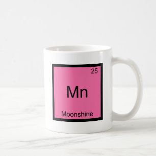 Mn - Moonshine Funny Chemistry Element Symbol T-sh Koffiemok