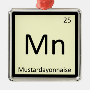 Mn - Mosterdmayonaise Mayo Mosterd Chemie Metalen Ornament