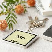 Mn - München Grappig Chemie Element Symbool T-Shir Sleutelhanger (Zijkant)