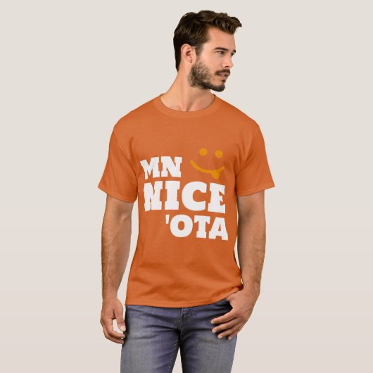 MN Niceota A Funny Design for Minnesotans and the T-shirt (Voorkant volledig)