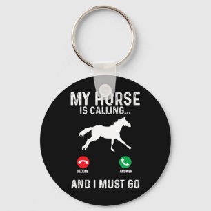 M'n paard roept me op om te gaan plassen... sleutelhanger