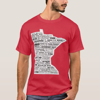 MN-parken met witte vulling T-shirt