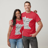 MN-parken met witte vulling T-shirt (Unisex)