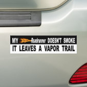 M'n roomzwager roomt het niet en laat een dampspoo bumpersticker (Op auto)