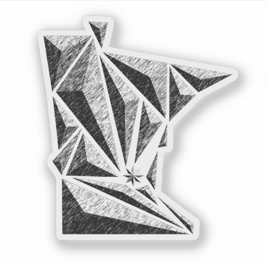 MN-staatsticker Sticker (Voorkant)