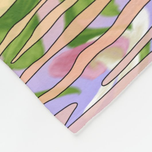 MN State Bird Flower Loon Lady Slipper Fleece Deken (Hoek)