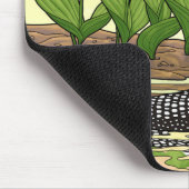 MN State Bird Flower Loon Lady Slipper Muismat (Hoek)