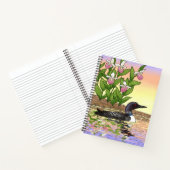 MN State Bird Flower Loon Lady Slipper Notitieboek (Binnen)