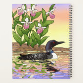 MN State Bird Flower Loon Lady Slipper Planner (Achterkant)