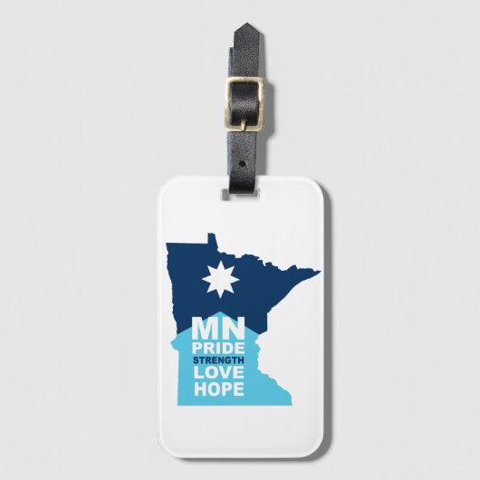 MN Strong Bagagelabel (Voorkant (verticaal))