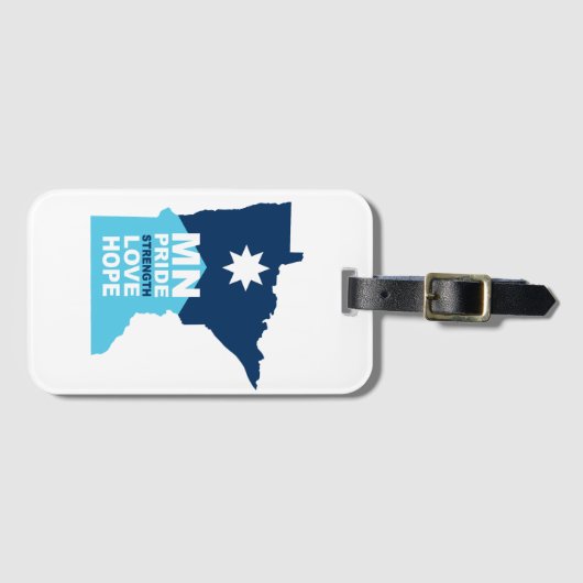 MN Strong Bagagelabel (Voorkant (horizontaal))