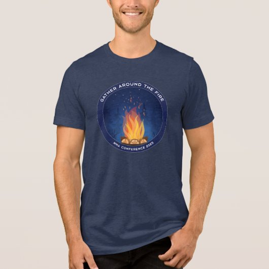 MNA Conference 2025 Men's sizing T-Shirt Navy (Voorkant)