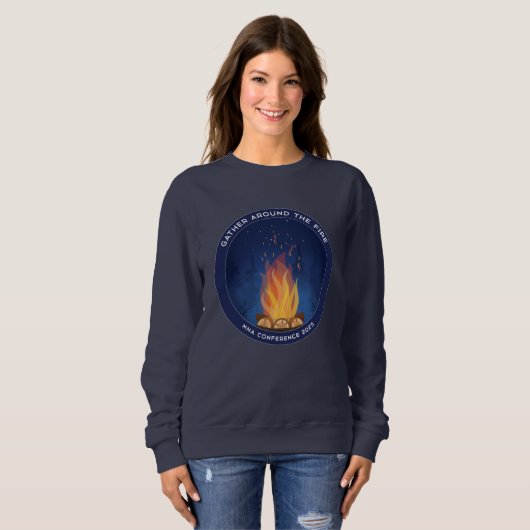 MNA Conference 2025 Women's Sizing Sweatshirt Navy (Voorkant volledig)