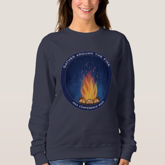MNA Conference 2025 Women's Sizing Sweatshirt Navy (Voorkant)