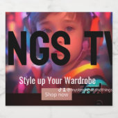 Mnat TV Channel Collectie 1 flesje Bier Etiket (Enkel label)