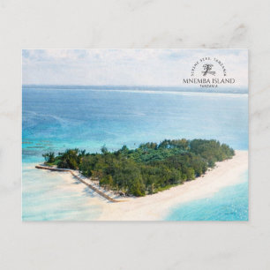 Mnemba-eiland, Tanzania Waterverf Kust Briefkaart
