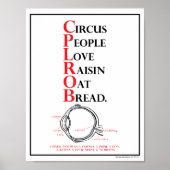 Mnemonic: Circus People Love = Visual Path Poster (Voorkant)