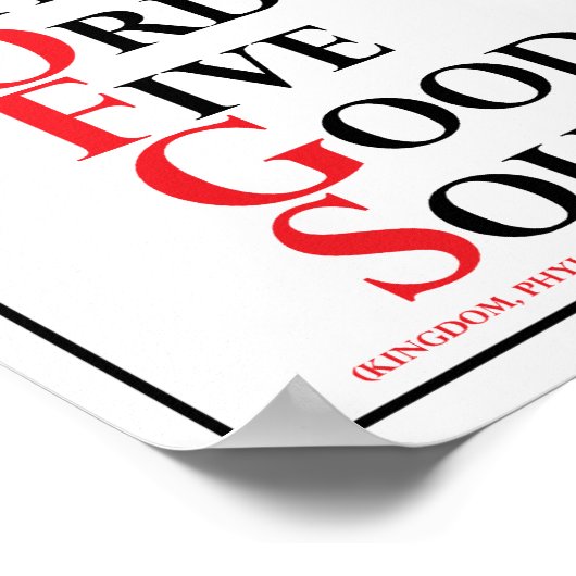 Mnemonic: King Philip = Soortidentificatie Poster (Hoek)