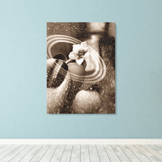 mni flor de pimentão canvas afdruk (Insitu (Houten vloer))