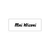 Mni Wiconi Zelfinktende Stempel (Design)