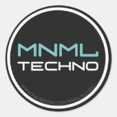 MNML Techno sticker (Voorkant)