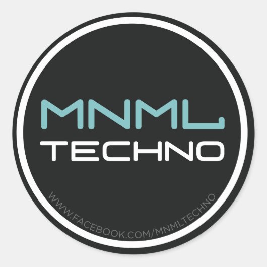 MNML Techno sticker (Voorkant)