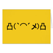 Mo' Angry Emoticon Japans Kaomoji (Voorkant Horizontaal)