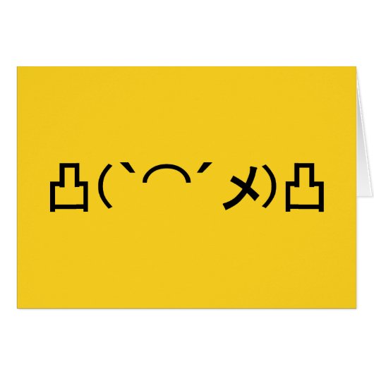 Mo' Angry Emoticon Japans Kaomoji (Voorkant Horizontaal)