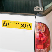 Mo' Angry Emoticon Japans Kaomoji Bumpersticker (Op Truck)