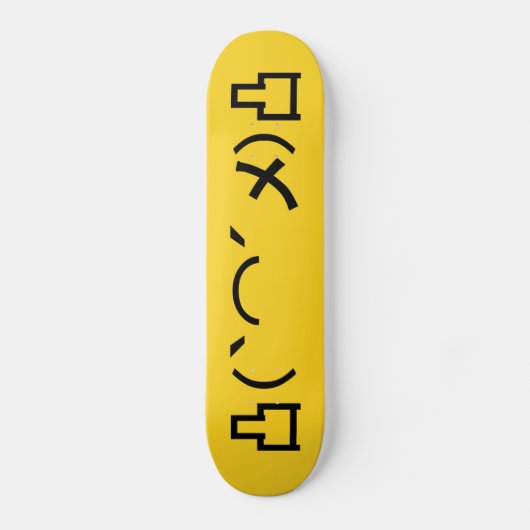 Mo' Angry Emoticon Japans Kaomoji Skateboard (Voorkant)