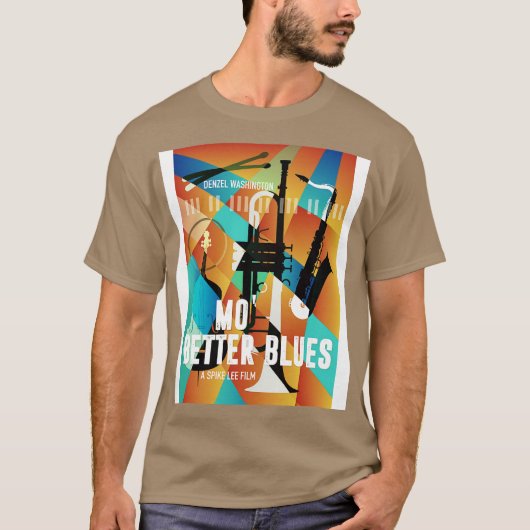 Mo Better Blues Alternative Poster T-shirt (Voorkant)