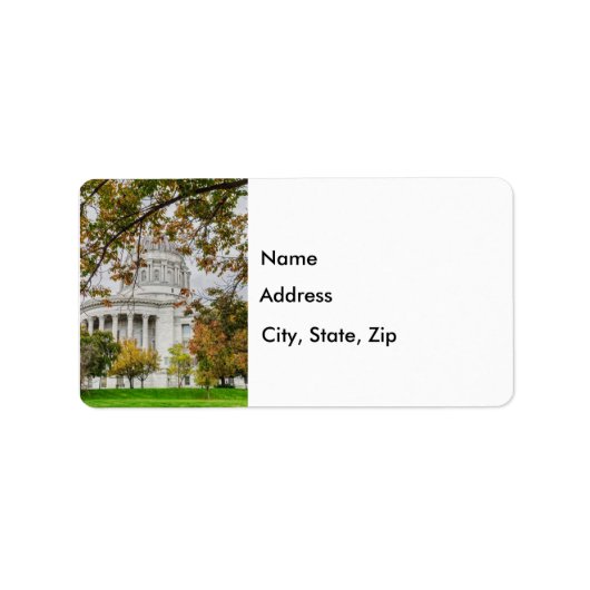 MO Capitol Autumn Adres Label (Voorkant)