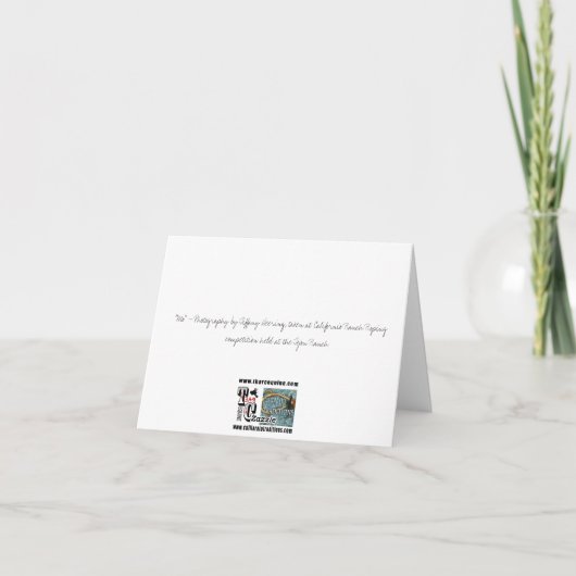 "Mo - Één Groot Paard" Notecard Kaart (Achterkant)