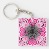 "Mo Limn Twa" zei de spin tegen het hert Sleutelhanger (Voorkant)