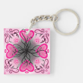 "Mo Limn Twa" zei de spin tegen het hert Sleutelhanger (Achterkant)