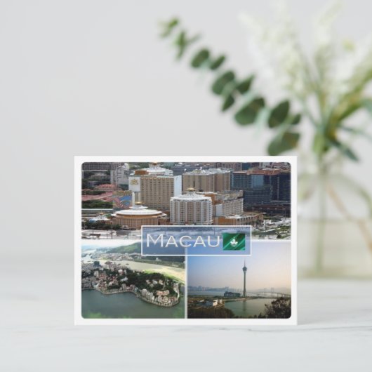 MO Macau - Briefkaart (Staand voorkant)