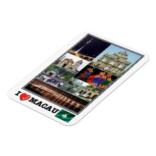 MO Macau - I Love Mosaic - Magneet