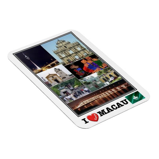 MO Macau - I Love Mosaic - Magneet (Rechterzijde)
