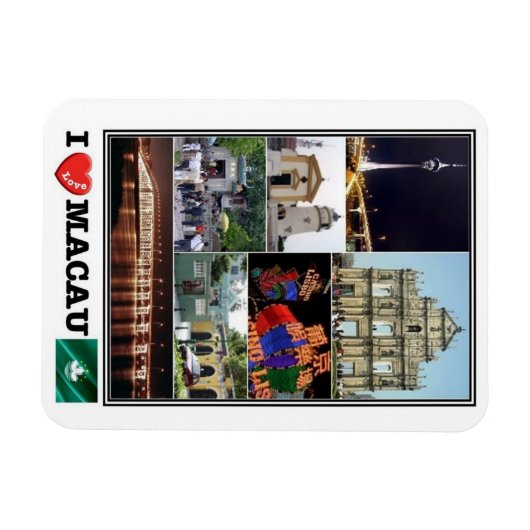 MO Macau - I Love Mosaic - Magneet (Horizontaal)