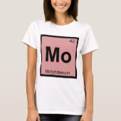 Mo - Molybdenumchemie Periodieke Tabelsymbool T-shirt (Voorkant)