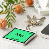 Mo - Mozart Grappig Chemie Element Symbool T-shirt Sleutelhanger (Zijkant)