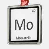 Mo - Mozzarella Kaas Chemistry Periodic Table Metalen Ornament (Links)