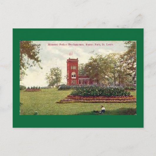 MO St. Louis Mounted Police Missouri Briefkaart (Voorkant)