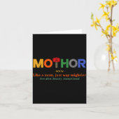 Mo-thor als een moeder veel machtiger moederdag vr kaart (Gele Bloem)