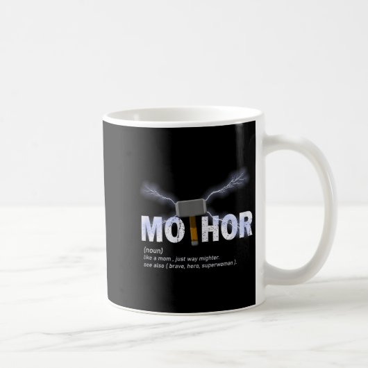 Mo-thor zoals mama gewoonweg machtiger grap Moeder Koffiemok (Rechts)