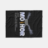 Mo-thor zoals moeder is gewoon machtiger grappige  fleece deken (Voorkant (Horizontaal))